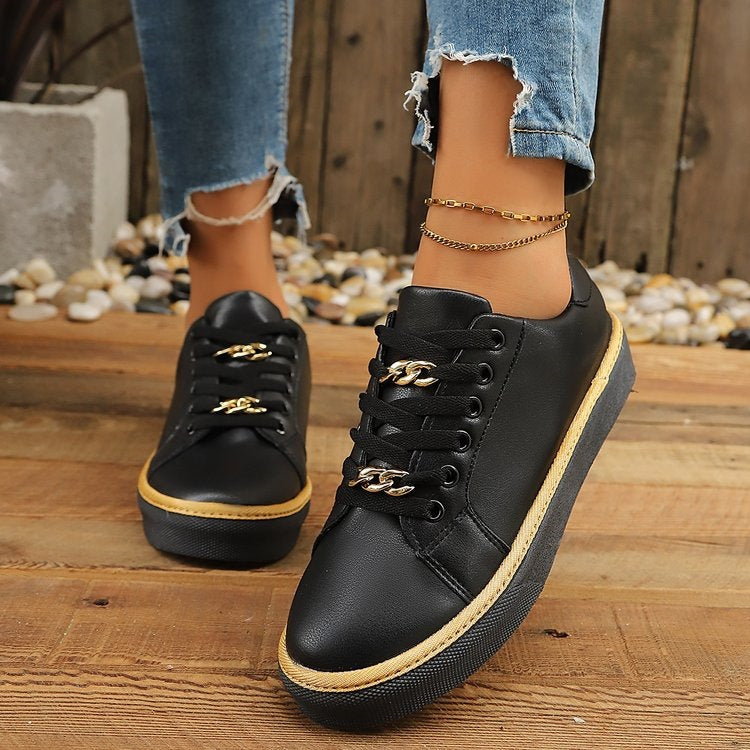 Damen Modische und bequeme Sneakers aus hochwertigem Leder R&B