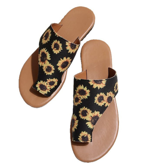 Damen Zehentrenner-Sandalen mit modischem Denim-Design und komfortablem Fußbett R&B