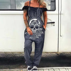 Damen Overall mit einzigartigem Blumenmuster und lässigem Schnitt R&B