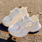 Damen Sportliche Mesh-Sneaker mit dämpfender Sohle und modernem Design