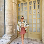 Damen gesteppte Patchwork-Jacke mit praktischen Taschen R&B
