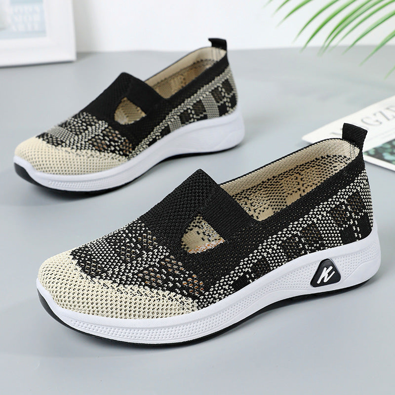 Damen Leichte Slip-On Sneakers mit flexibler Sohle und atmungsaktivem Obermaterial R&B