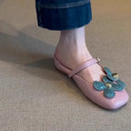 Damen Sling-Sandalen mit modischem Blumendesign und komfortabler Innensohle R&B