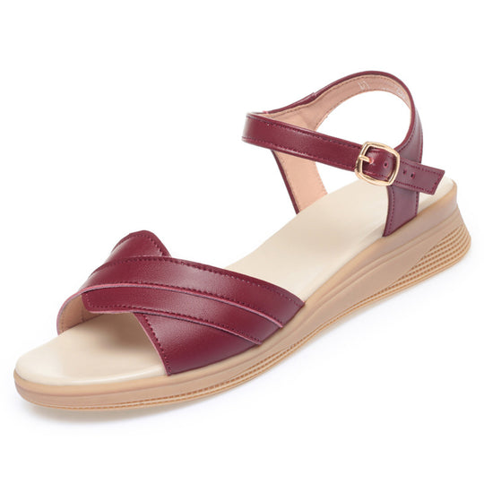 Damen Sandalen mit verstellbarem Riemen und komfortablem Fußbett R&B