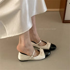 Damen Elegante Ballerinas mit dekorativer Schleifenverzierung und hochwertiger Lederoberfläche R&B