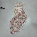Damen florales Maxikleid mit Rüschendetails R&B
