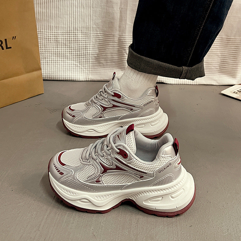 Damen Sportliche Sneakers mit atmungsaktiver Mesh-Oberfläche und stabiler Sohle R&B
