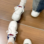 Damen modische Sneakers mit ergonomischer Sohle und farblichen Akzenten R&B