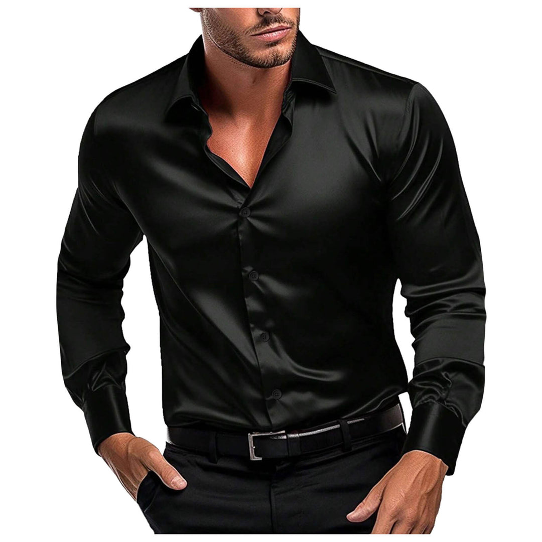 Herren Elegantes Langarmhemd aus feinem Stoff R&B