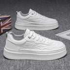 Damen Sportliche Sneakers mit erhöhtem Sohlenprofil und trendy Design