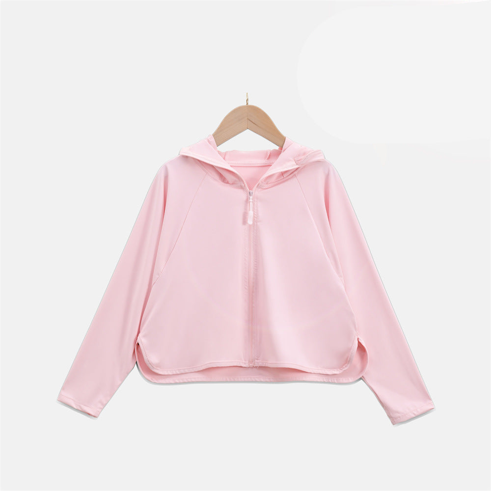 Damen Leichte UV-Schutzjacke mit Kapuze und atmungsaktiven Eigenschaften R&B