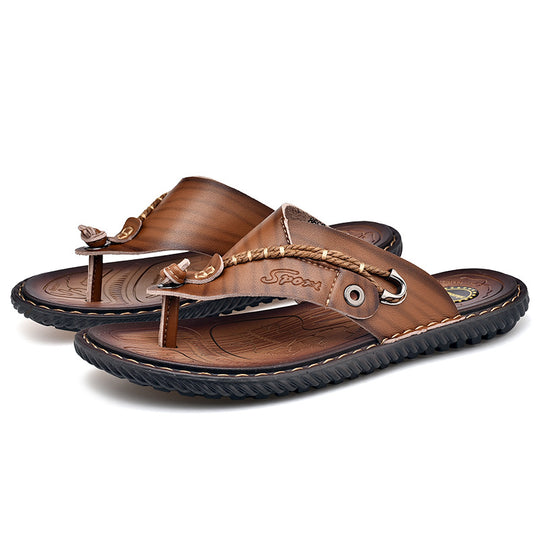 Herren Sportliche und strapazierfähige Zehentrenner-Sandalen mit rutschfester Sohle R&B