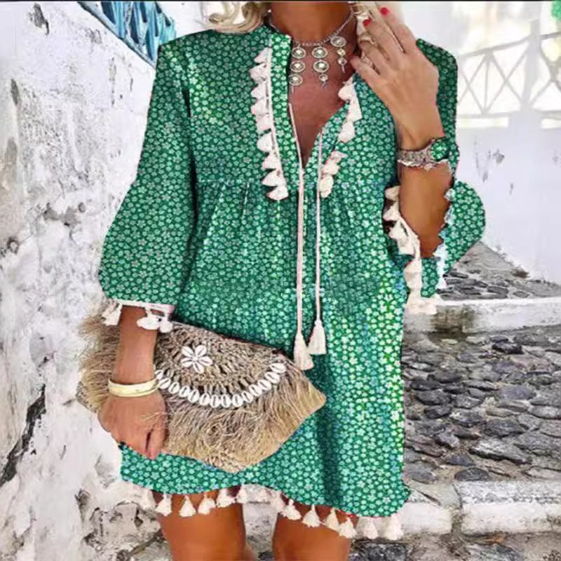 Damen Sommerkleid mit Stickerei R&B