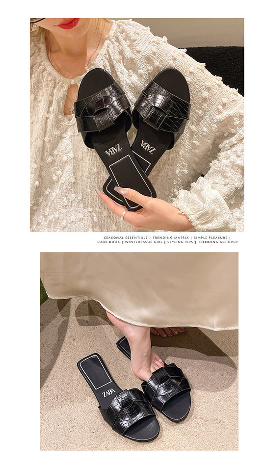 Damen Modische Riemchen-Sandalen mit elegantem Schleifen-Design und komfortabler Fußbettung R&B