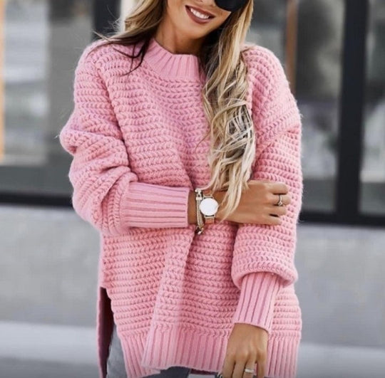 Damen Kuscheliger Strickpullover mit modischem Strukturmuster R&B