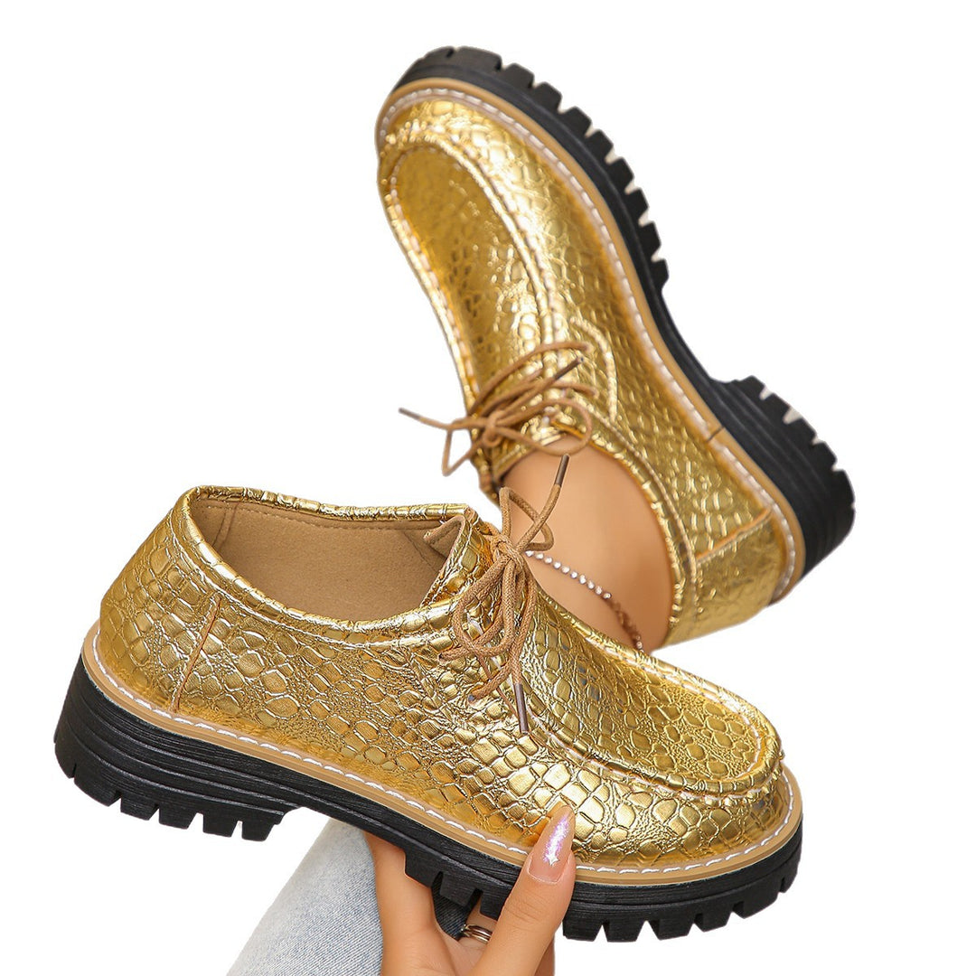 Damen Gepolsterte Schnürschuhe mit modischem Wabenmuster R&B