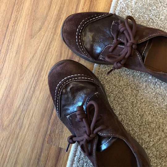 Damen Bequeme Schnürschuhe mit robustem Profil und anatomischer Fußbettung R&B