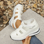 Damen Sportliche Sandalen mit verstellbaren Klettverschlüssen R&B