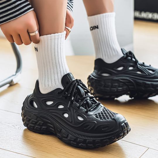 Damen Sportliche Lauf-Sneaker mit rutschfester Sohle und atmungsaktiven Einsätzen R&B