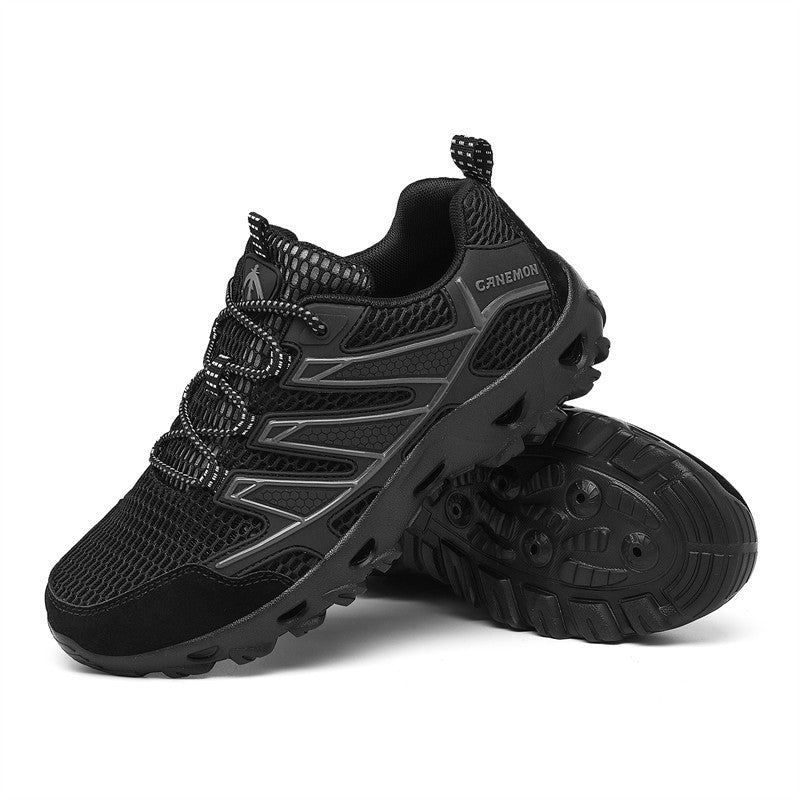 Damen Sportliche Outdoor-Sneaker mit atmungsaktiver Mesh-Oberfläche und rutschfester Sohle R&B