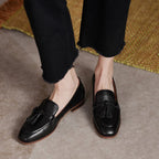 Damen Mokassins mit modischen Quasten und eleganter Sohle