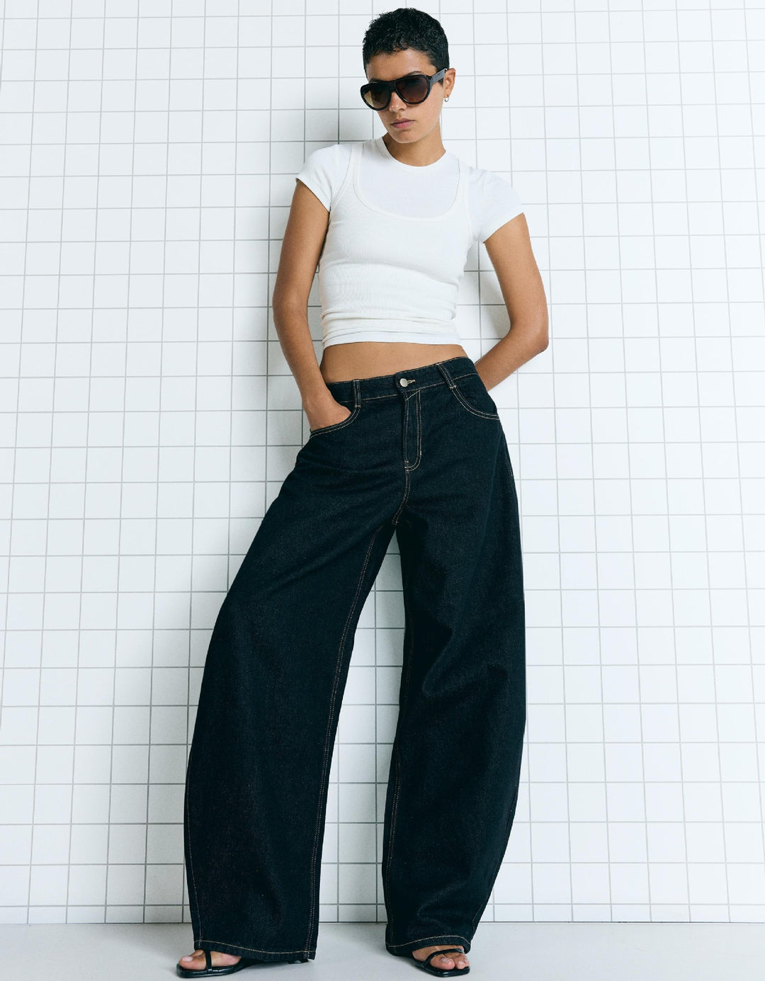 Damen Oversized Jeansjacke R&B