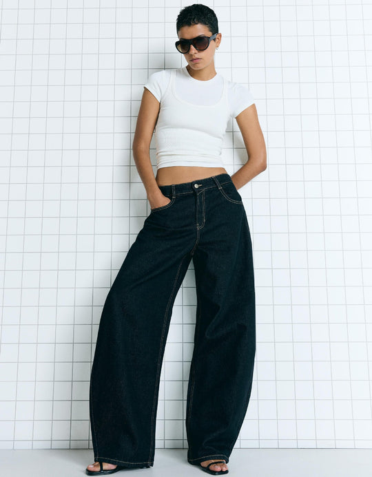 Damen Oversized Jeansjacke R&B