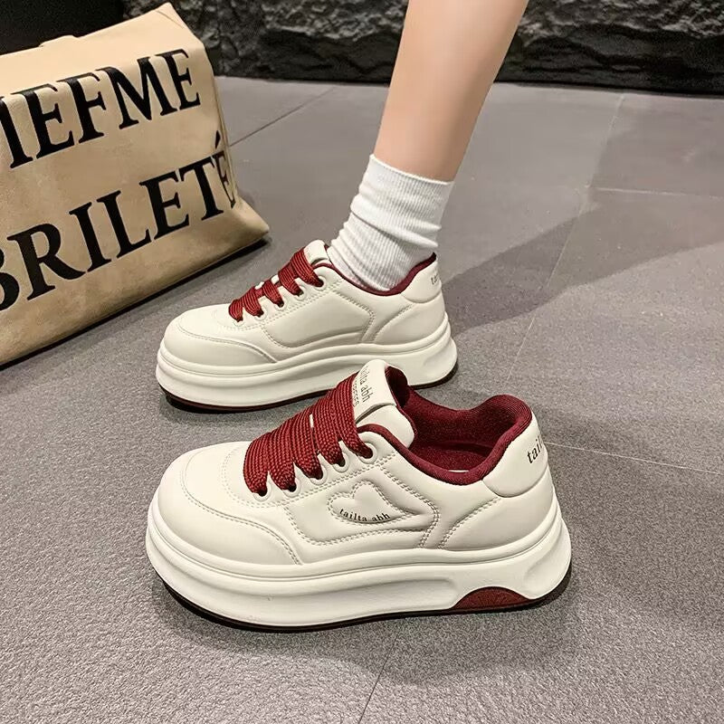 Damen Sneaker mit dicker Sohle und atmungsaktivem Obermaterial R&B