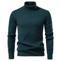Herren Rollkragenpullover mit feinem Rippstrukturdesign