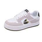 Damen Mode Sneakers mit stylischem Blätter-Design und komfortabler Sohle R&B