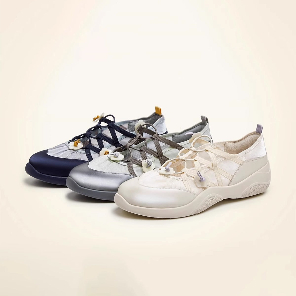 Damen Multifunktionale Freizeitschuhe mit floralem Detail R&B