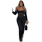 Damen Eleganter Body mit durchsichtigen Einsätzen und figurformendem Schnitt R&B