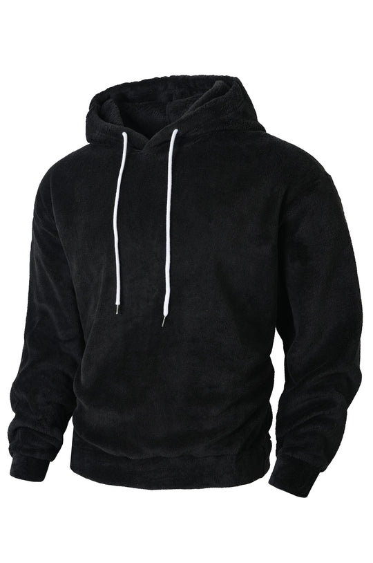 Herren Kuscheliger Fleece-Hoodie mit Kordelzug R&B