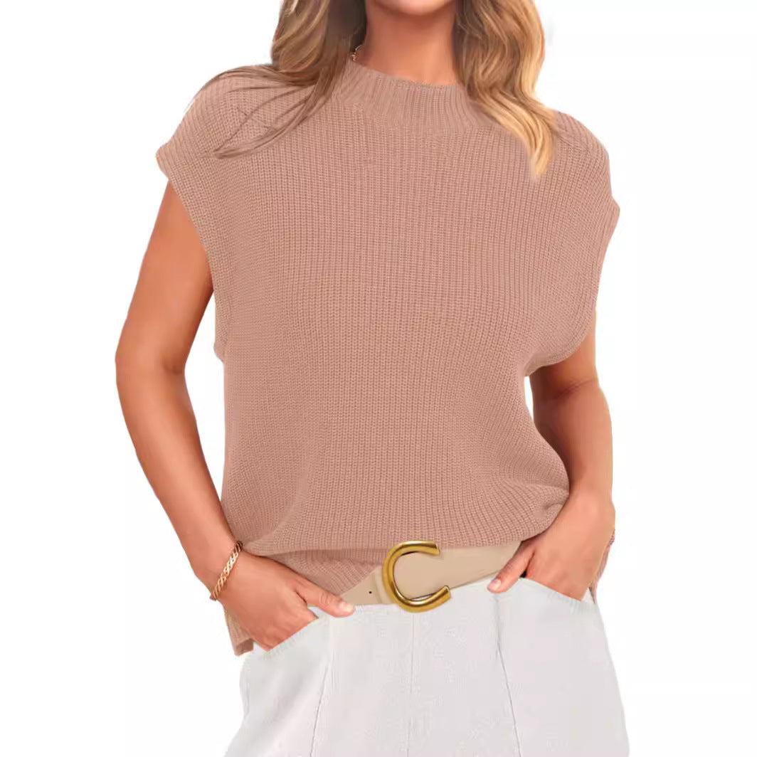 Damen körperbetontes Stricktop R&B