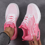 Damen Sportliche Sneaker mit atmungsaktiver Obermaterialstruktur und dämpfender Sohle