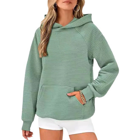 Damen Kapuzensweater aus strukturiertem Stoff R&B