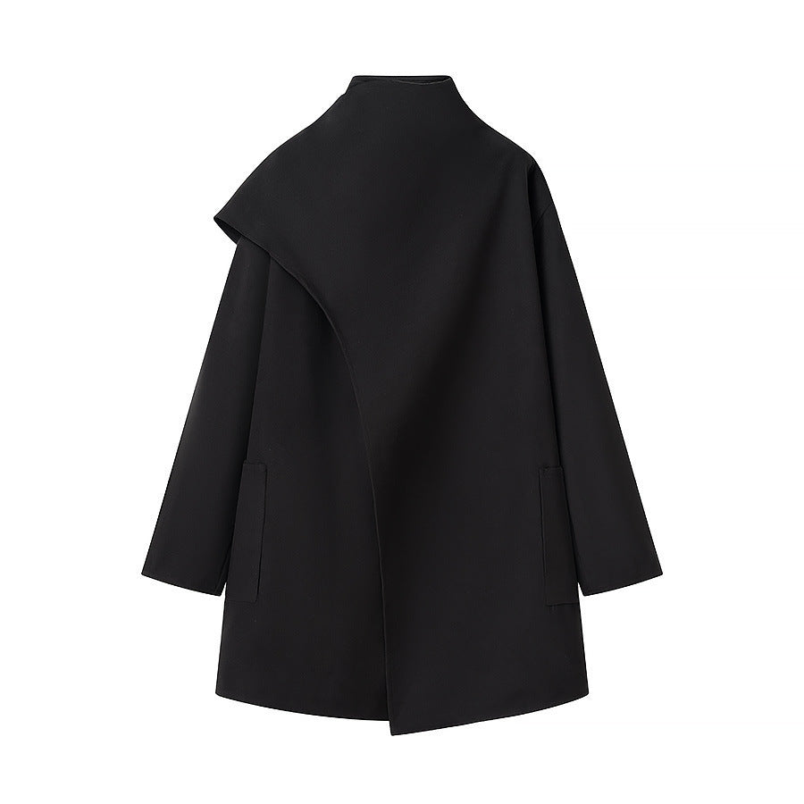 Damen Oversized Übergangsjacke mit asymmetrischem Schnitt und praktischen Taschen R&B
