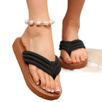 Damen Plattform-Sandaletten mit elegantem Flechtmuster R&B