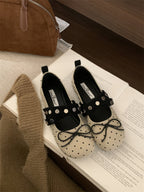 Damen Ballerinas mit verspieltem Schleifen-Design und modischem Riemen R&B