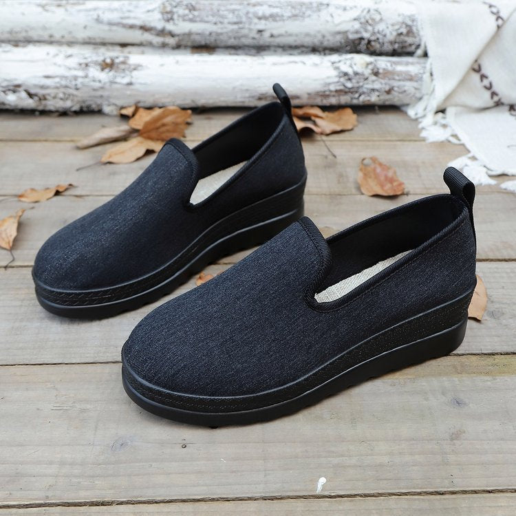 Damen Komfortable Slip-On Schuhe mit flexiblem Obermaterial und weicher Sohle R&B
