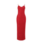 Damen figurbetontes Maxikleid mit floralem Design R&B