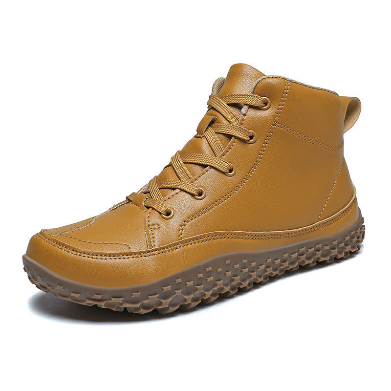 Herren nan urbaner Leder-Sneakerboot mit gepolstertem Schaft und griffiger Profilsohle R&B