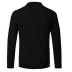 Herren Strickjacke mit elegantem Zopfmuster und hohem Kragen
