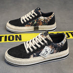Damen lässige Baumwoll-Sneaker mit Jute-Details R&B