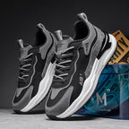 Damen sportliche und modische Sneakers mit rutschfester Laufsohle R&B
