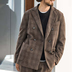 Herren elegante Doppelreiher-Jacke