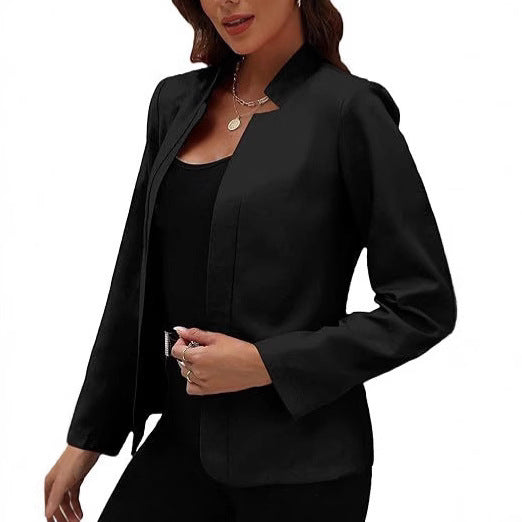 Damen eleganter Blazer mit modernem Schnitt und dezenter Knopfdetail R&B