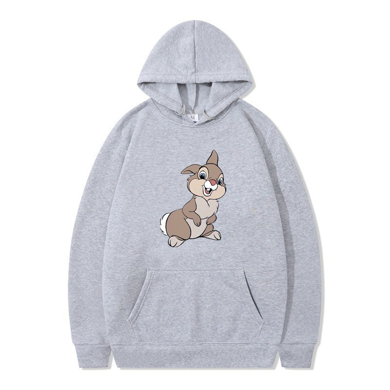 Damen Kapuzenpullover mit niedlichem Hasen-Design und bequemen Kängurutaschen R&B