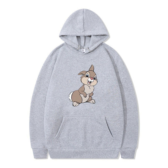 Damen Kapuzenpullover mit niedlichem Hasen-Design und bequemen Kängurutaschen R&B