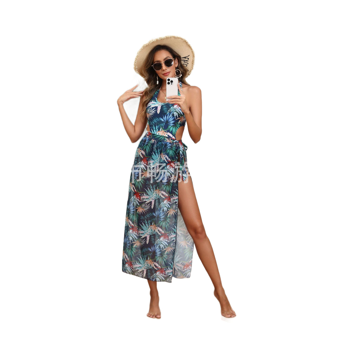 Damen Transparentes Strandkleid R&B